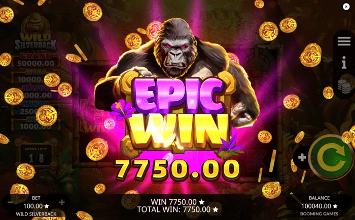 Wild Silverback - Chiến thắng sử thi với Jackpot Grand