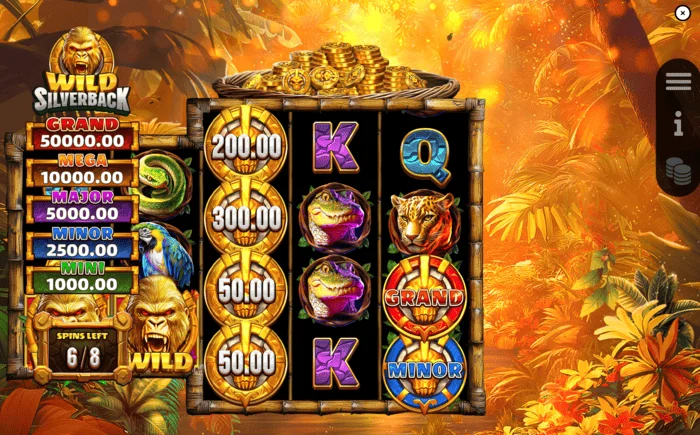 Wild Silverback - Màn hình trò chơi trong Free Spins